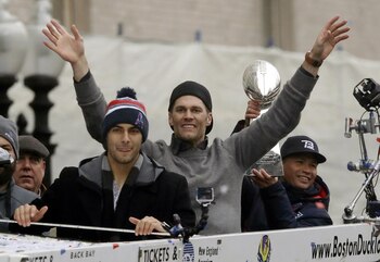 Los New England Patriots exhibieron