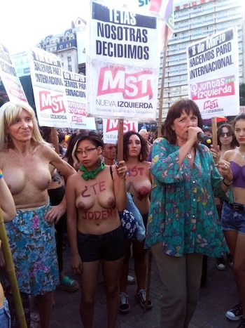 Zulma Lobato se hizo presente