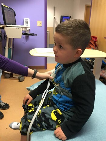 El pequeño ha recibido terapia