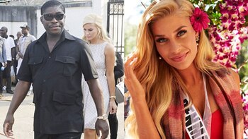 Teodorin Obiang y Christina Mikkelsen