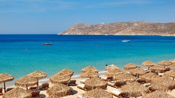 Elia Beach, en Mykonos, una