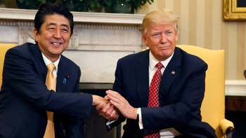 Donald Trump y Shinzo Abe