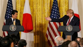 Trump y Abe destacaron la