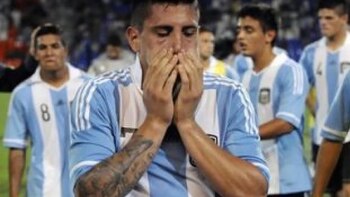 Los jugadores argentinos decepcionados en