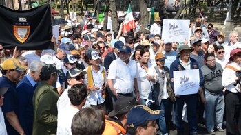 Los mexicanos también protestan contra el presidente Enrique Peña Nieto (Juliana Fregoso)