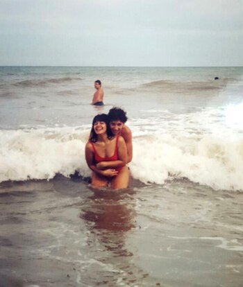 Luis y Perla, felices en