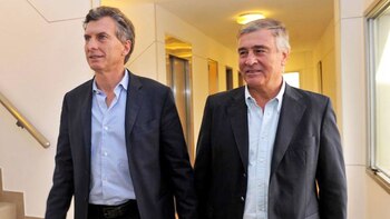 Mauricio Macri y Oscar Aguad