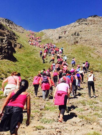 Contó con una caminata de