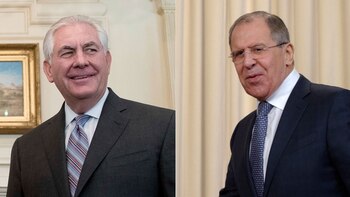 Rex Tillerson y Sergei Lavrov