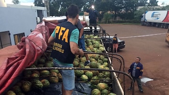 El cargamento de sandías donde