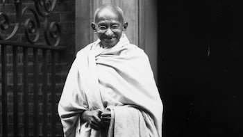 Mahatma Gandhi tenía 78 años