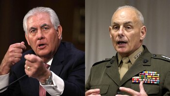 Rex Tillerson y John Kelly