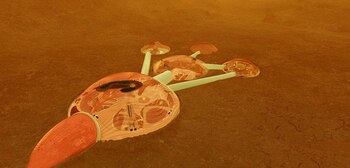 Vista aérea de la mini-ciudad