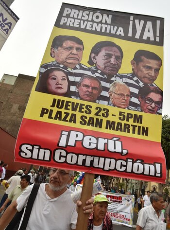 Una marcha contra la corrupción