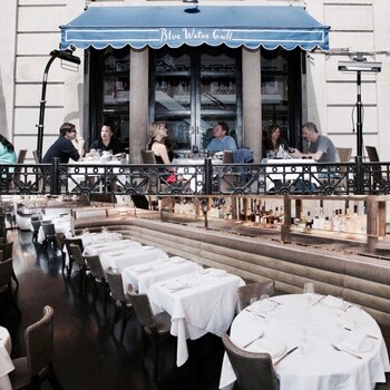 El Blue Water Grill de Union Square en Manhattan, el restaurante donde se llevó adelante la cena de ensayo que terminó definitivamente con las aspiraciones matrimoniales de la pareja