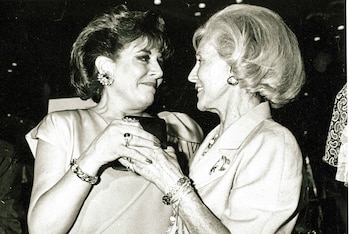 Junto a su hija Inés