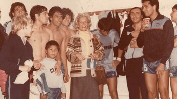 Amalita en el vestuario del