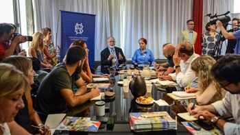 Manguel, durante el anuncio (Marcelo