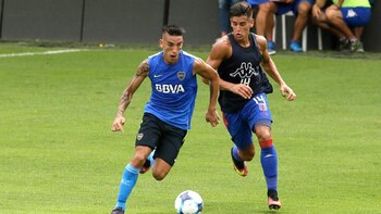 Tras la difusión de un polémico video que lo tenía como protagonista, Ricardo Centurión tuvo acción (@BocaJrsOficial)