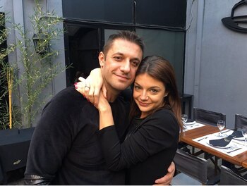 El abogado con su bella