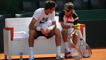 Davin entrenó a Del Potro