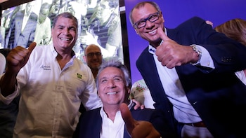 Rafael Correa en la campaña