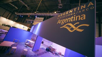 Una imagen del stand argentino