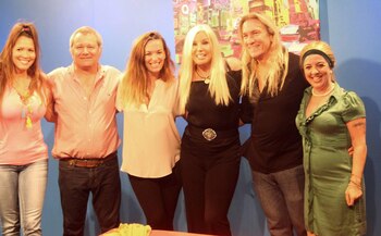 Susana Giménez con el elenco