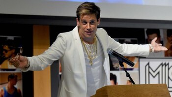 Yiannopoulos durante un mitín en