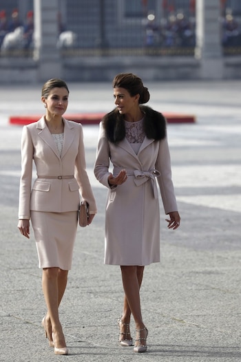 La reina Letizia optó por