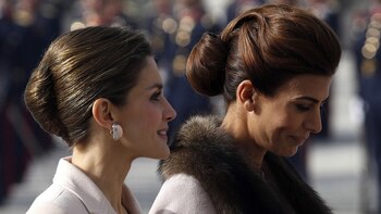 Las dos llevaron su cabello