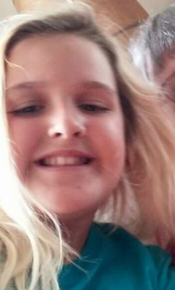 La pequeña de 10 años