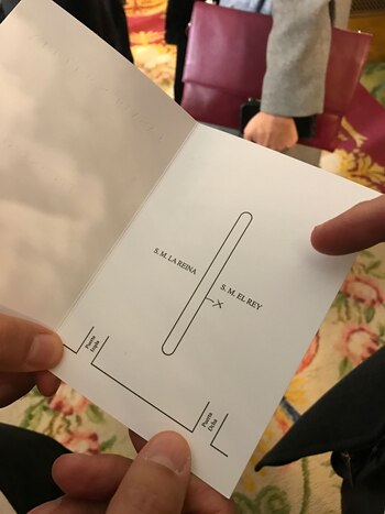 Los invitados recibían una invitación