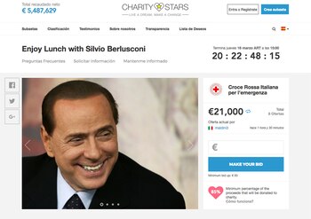 La subasta publicada en Charity