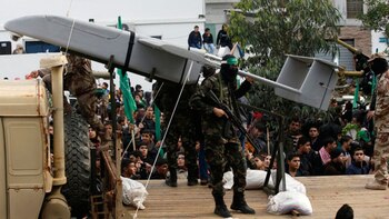 Un drone en poder de Hamas (AP)