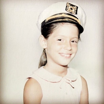 La doctora, durante su niñez