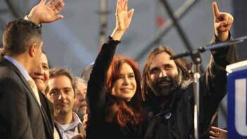 Cristina Kirchner junto a Roberto