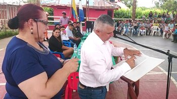 El alcalde de Puerto Concordia, Luis Roberto González Sánchez