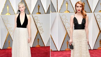 Michelle Williams y Emma Roberts(Getty)