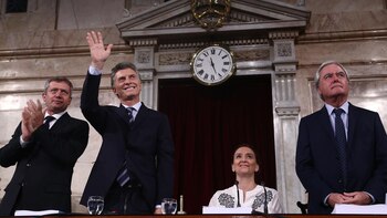 Macri y Michetti en la