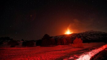 Por el momento, la erupción