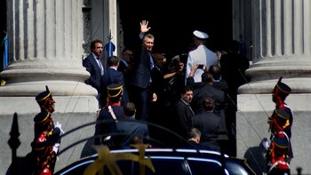 El presidente Mauricio Macri ingresa