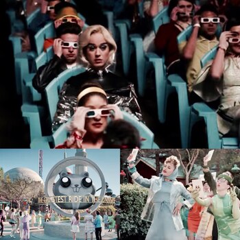 Katy Perry critica a la sociedad moderna con su último single “Chained to the Rythm”. Habla de la vida “vivida a través de un lente” en un mundo de fantasía donde las personas creen ser libres pero viven en una burbuja que no les permite ver la realidad a su alrededor