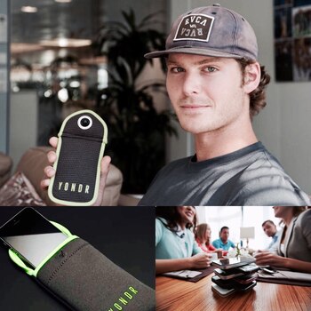 Graham Dugoni, CEO y fundador de Yondr, la empresa detrás del sencillo estuche que permite, al menos por unas horas, dejar de mirar incesantemente la pantalla del smartphone