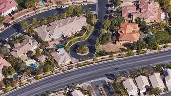 La vista aérea de la