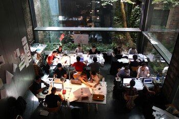 El lugar de trabajo, durante