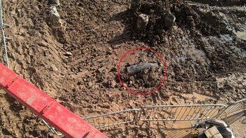 La bomba fue encontrada en