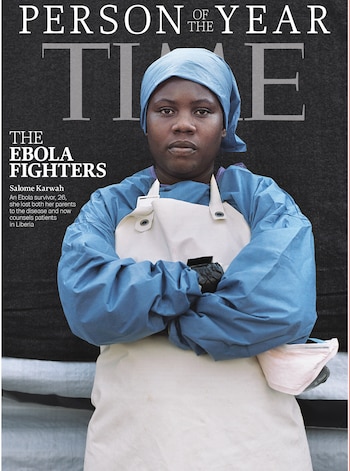 Salome Karwah en la tapa de ‘Time’ (AP)