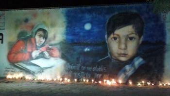 Un mural en Quimili recuerda