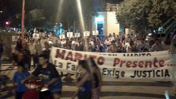 Los vecinos de Quimili marcharon